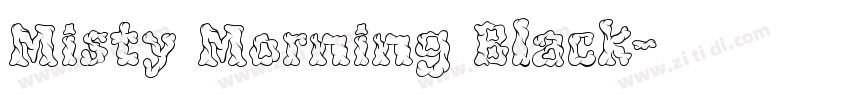 Misty Morning Black字体转换